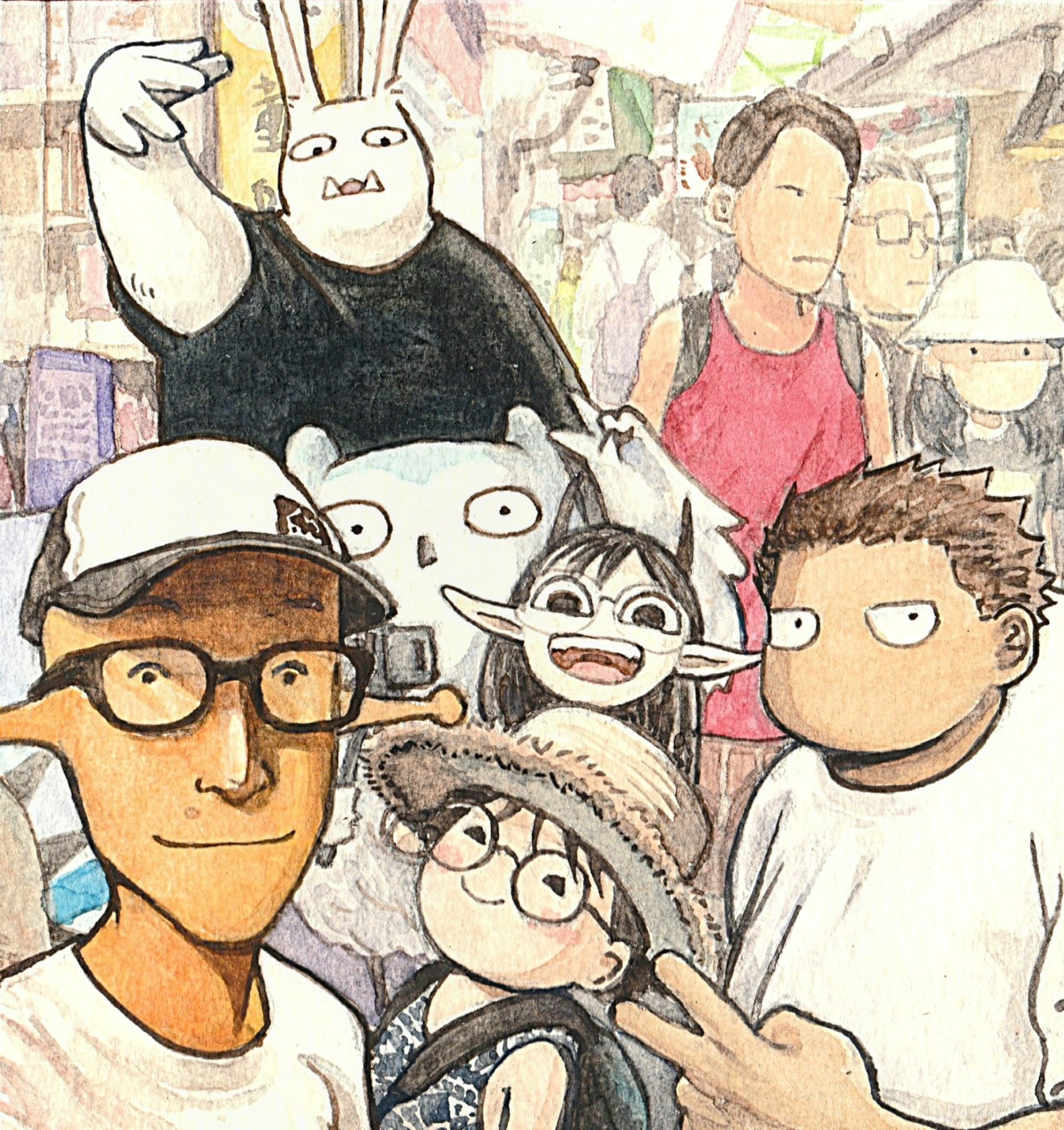 旅遊照片繪製+個人專屬角色